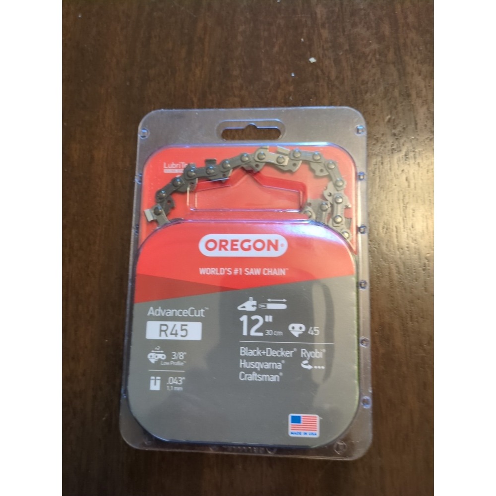 Oregon Advance Cut R45 12-inch (30cm) Saw Chain 45 Links 3/8" .043" New
